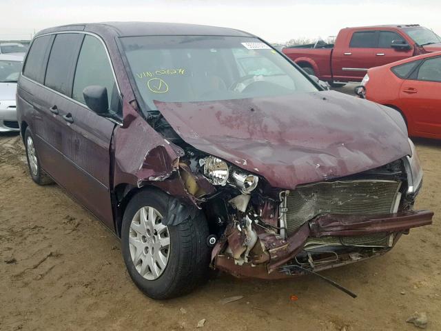 5FNRL38297B026274 - 2007 HONDA ODYSSEY LX MAROON photo 1