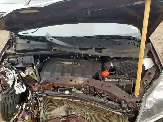 5FNRL38297B026274 - 2007 HONDA ODYSSEY LX MAROON photo 7