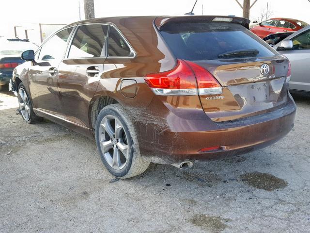 4T3ZK3BB2BU043092 - 2011 TOYOTA VENZA BASE BROWN photo 3