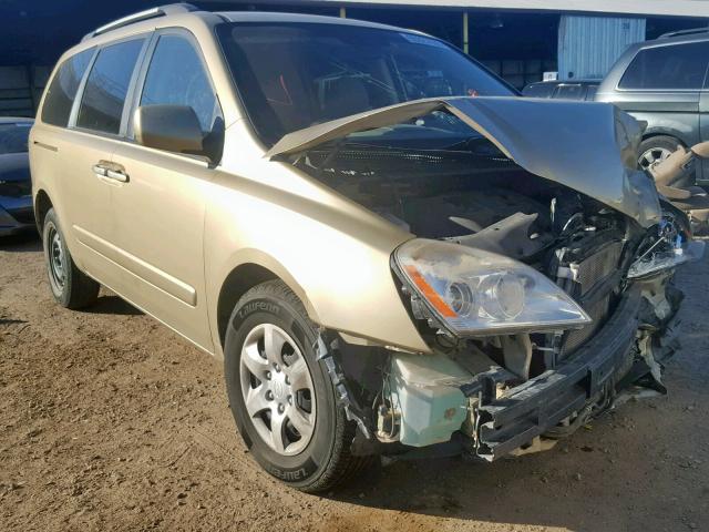 KNDMG4C33A6347637 - 2010 KIA SEDONA LX GOLD photo 1