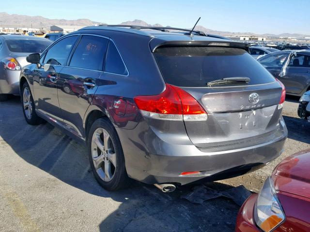 4T3BK3BB3AU035695 - 2010 TOYOTA VENZA BASE GRAY photo 3