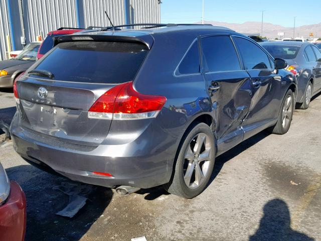 4T3BK3BB3AU035695 - 2010 TOYOTA VENZA BASE GRAY photo 4