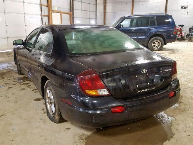 1G3GR64H914124849 - 2001 OLDSMOBILE AURORA BLACK photo 3