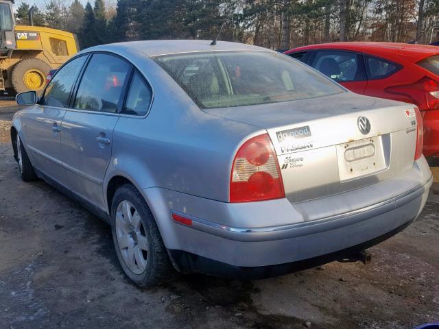 WVWTH63B03P433772 - 2003 VOLKSWAGEN PASSAT GLX 银色 照片 3