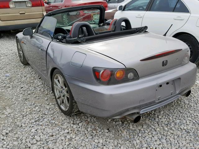 JHMAP21465S007090 - 2005 HONDA S2000 GRAY photo 3