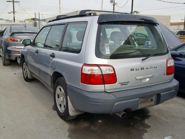 JF1SF63512H728437 - 2002 SUBARU FORESTER L SILVER photo 3