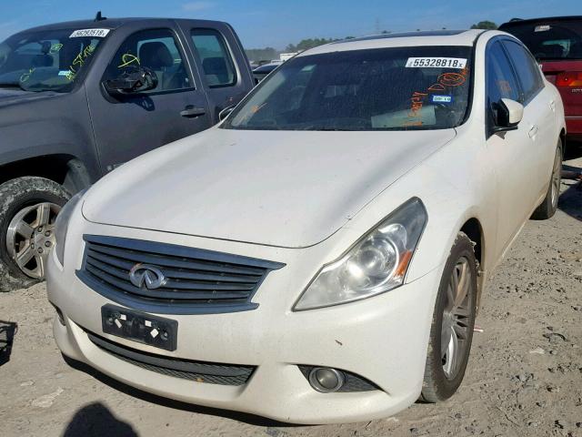 JN1DV6AP1CM811999 - 2012 INFINITI G25 BASE WHITE photo 2