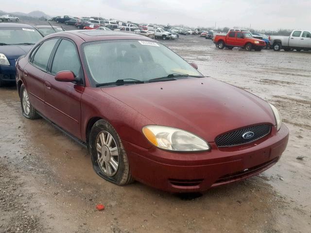 1FAFP56U85A290590 - 2005 FORD TAURUS SEL MAROON photo 1