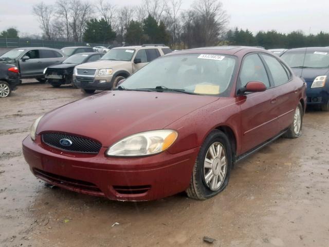 1FAFP56U85A290590 - 2005 FORD TAURUS SEL MAROON photo 2