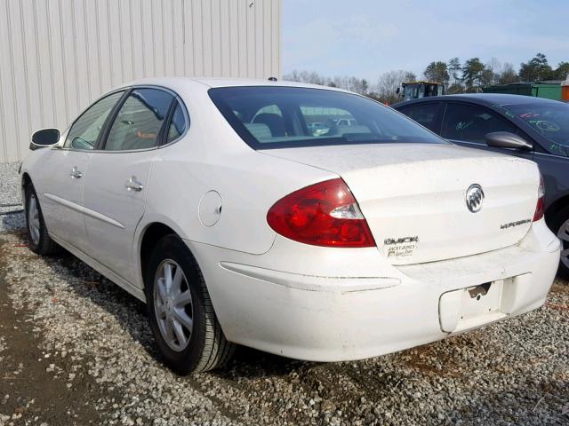 2G4WD532651250794 - 2005 BUICK LACROSSE C WHITE photo 3