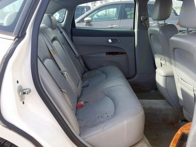 2G4WD532651250794 - 2005 BUICK LACROSSE C WHITE photo 6