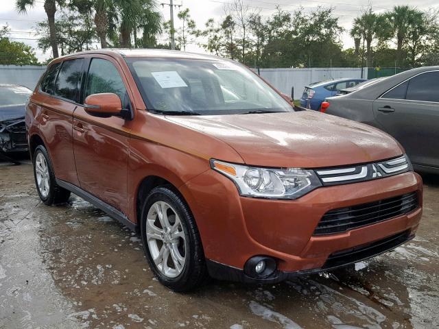 JA4AD3A36EZ004232 - 2014 MITSUBISHI OUTLANDER ORANGE photo 1