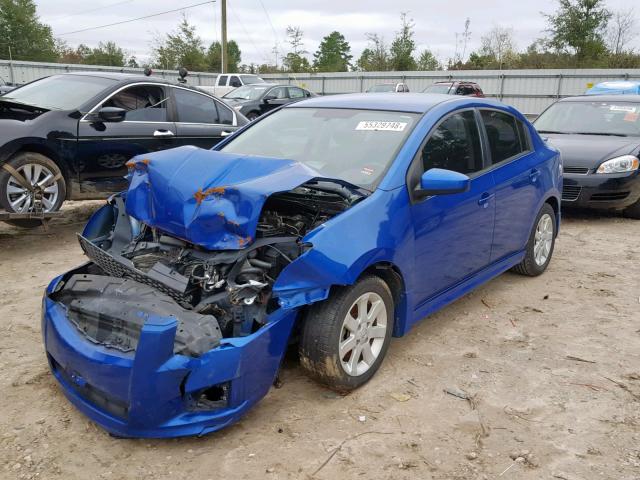 3N1AB6AP8BL692546 - 2011 NISSAN SENTRA 2.0 BLUE photo 2