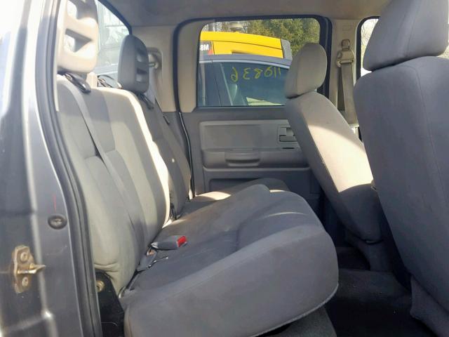 1D7HW48N96S690696 - 2006 DODGE DAKOTA QUA GRAY photo 6