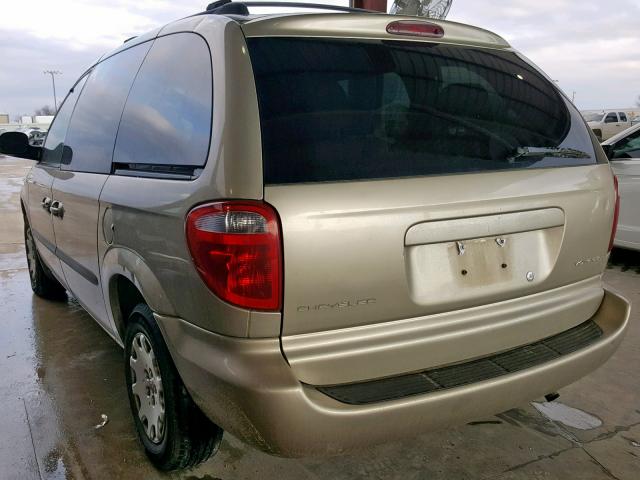 1C4GJ45333B246913 - 2003 CHRYSLER VOYAGER LX GOLD photo 3