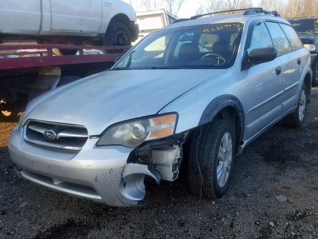 4S4BP61C057393850 - 2005 SUBARU LEGACY OUT SILVER photo 2