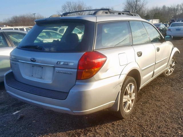 4S4BP61C057393850 - 2005 SUBARU LEGACY OUT SILVER photo 4