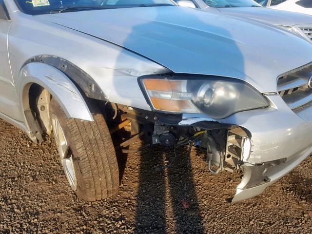 4S4BP61C057393850 - 2005 SUBARU LEGACY OUT SILVER photo 9