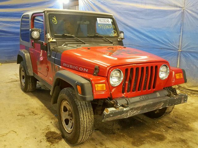 1J4FA69S04P799607 - 2004 JEEP WRANGLER / RED photo 1