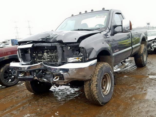 1FTSF31P74EB69798 - 2004 FORD F350 SRW S GRAY photo 2