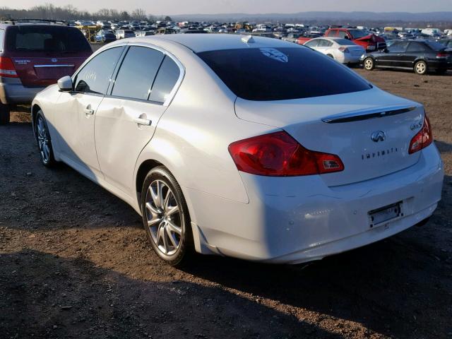 JN1CV6AR4DM354975 - 2013 INFINITI G37 WHITE photo 3