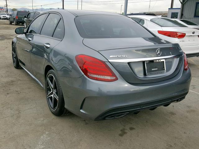 55SWF6EB6JU257378 - 2018 MERCEDES-BENZ C 43 4MATI GRAY photo 3