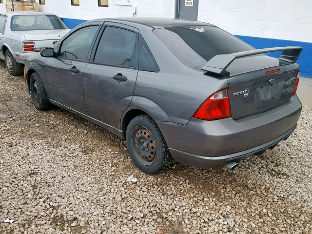 1FAFP34N66W162269 - 2006 FORD FOCUS ZX4 GRAY photo 3