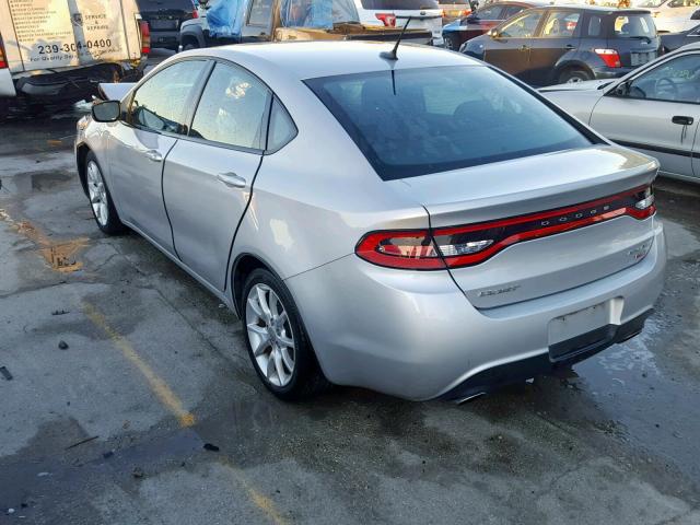 1C3CDFBH9DD176748 - 2013 DODGE DART SXT SILVER photo 3