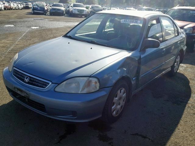 2HGEJ6618YH566681 - 2000 HONDA CIVIC BASE Mavi foto 2