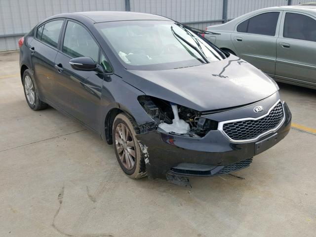 KNAFX4A64E5204789 - 2014 KIA FORTE LX BLACK photo 1