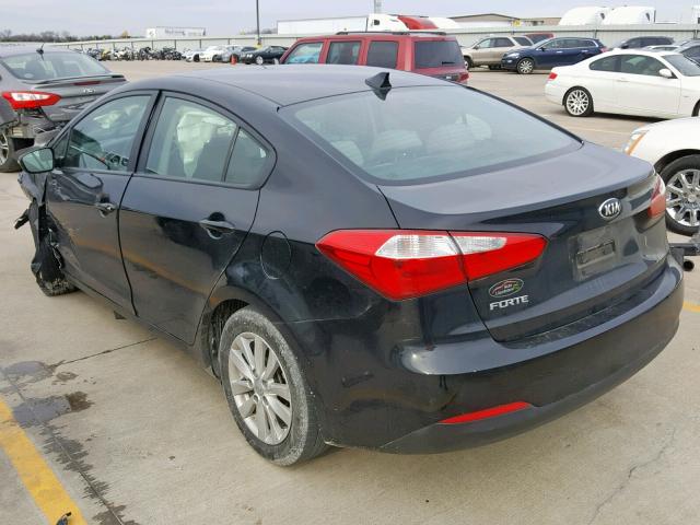 KNAFX4A64E5204789 - 2014 KIA FORTE LX BLACK photo 3