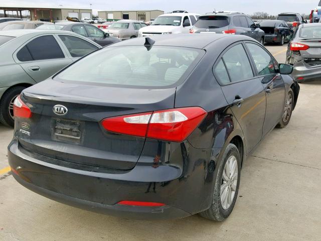 KNAFX4A64E5204789 - 2014 KIA FORTE LX BLACK photo 4