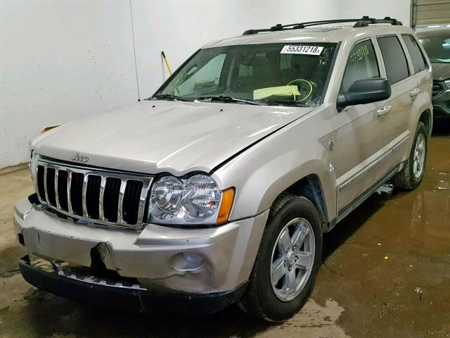 1J4HR58246C361390 - 2006 JEEP GRAND CHER BEIGE photo 2