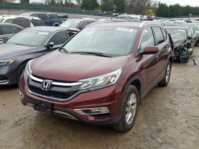 2HKRM3H75GH508444 - 2016 HONDA CR-V EXL BURGUNDY photo 2