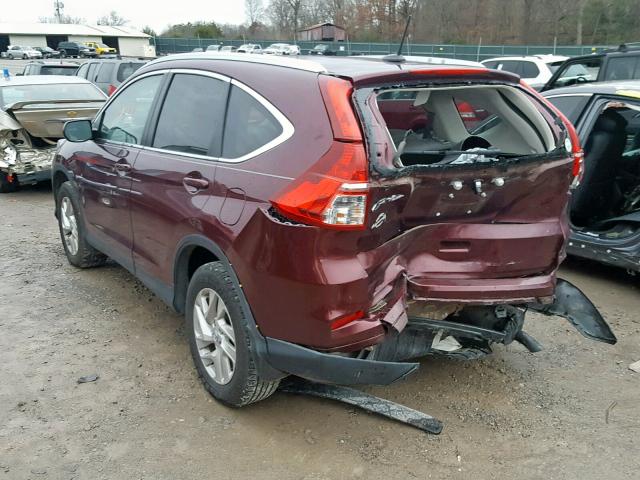 2HKRM3H75GH508444 - 2016 HONDA CR-V EXL BURGUNDY photo 3