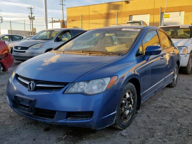 2HHFD56526H205142 - 2006 ACURA CSX TOURIN BLUE photo 2