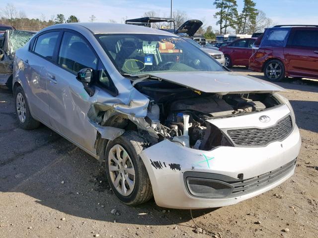 KNADM4A35D6182753 - 2013 KIA RIO LX SILVER photo 1