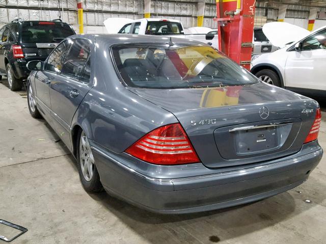 WDBNG83J96A465544 - 2006 MERCEDES-BENZ S 430 4MAT GRAY photo 3