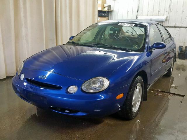 1FALP52U0VG230048 - 1997 FORD TAURUS GL BLUE photo 2