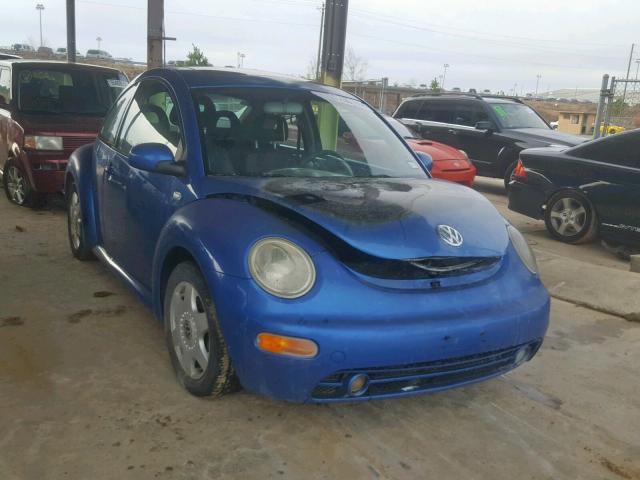 3VWCT21C91M415810 - 2001 VOLKSWAGEN NEW BEETLE BLUE photo 1