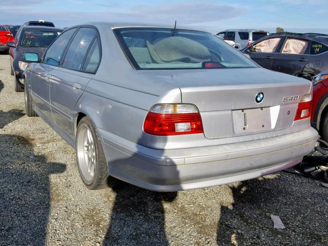 WBADN53431GC96381 - 2001 BMW 540 I SILVER photo 3