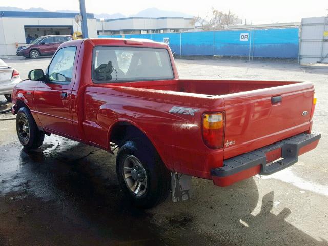 1FTYR10UX5PA86398 - 2005 FORD RANGER RED photo 3