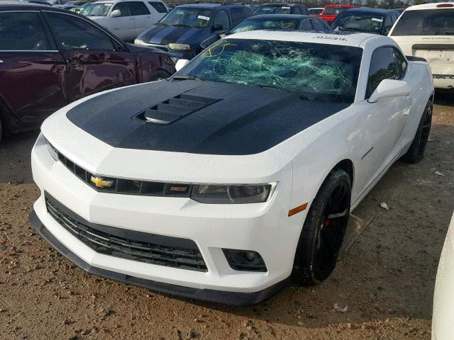 2G1FJ1EW7F9254855 - 2015 CHEVROLET CAMARO 2SS WHITE photo 2