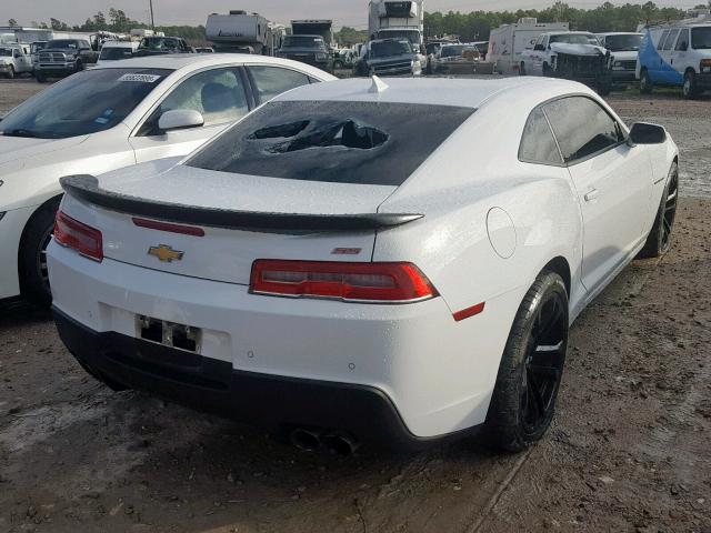 2G1FJ1EW7F9254855 - 2015 CHEVROLET CAMARO 2SS WHITE photo 4