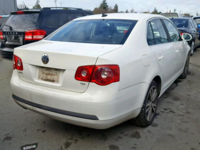 3VWDT71K86M035941 - 2006 VOLKSWAGEN JETTA TDI WHITE photo 4