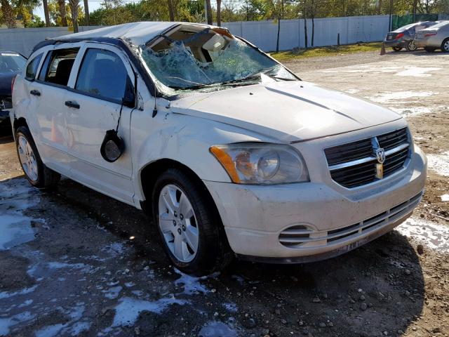 1B3HB48BX7D115848 - 2007 DODGE CALIBER SX WHITE photo 1