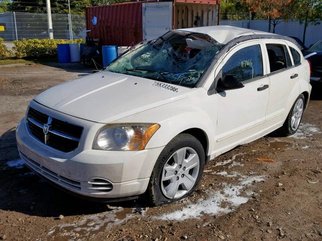 1B3HB48BX7D115848 - 2007 DODGE CALIBER SX WHITE photo 2