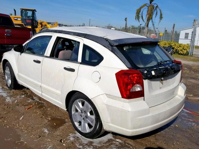 1B3HB48BX7D115848 - 2007 DODGE CALIBER SX WHITE photo 3