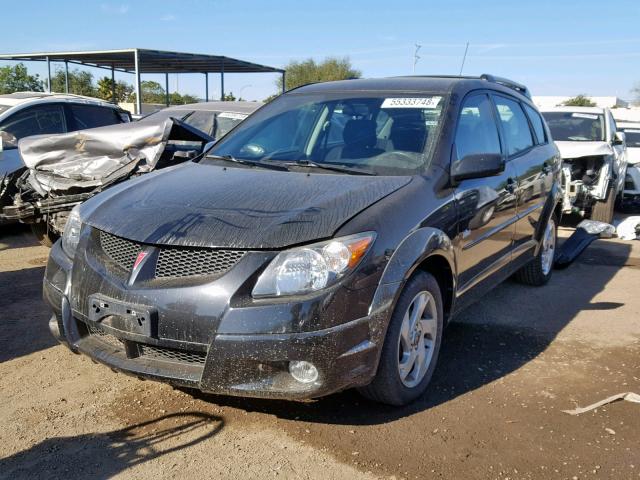 5Y2SL62884Z435887 - 2004 PONTIAC VIBE BLACK photo 2