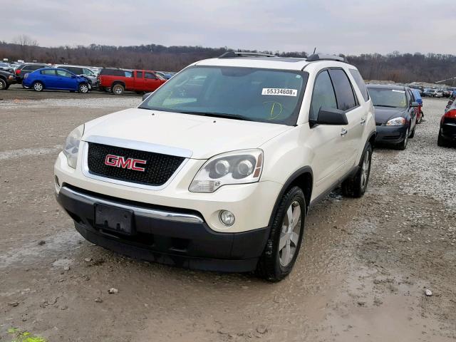 1GKLRLED9AJ227901 - 2010 GMC ACADIA SLE WHITE photo 2